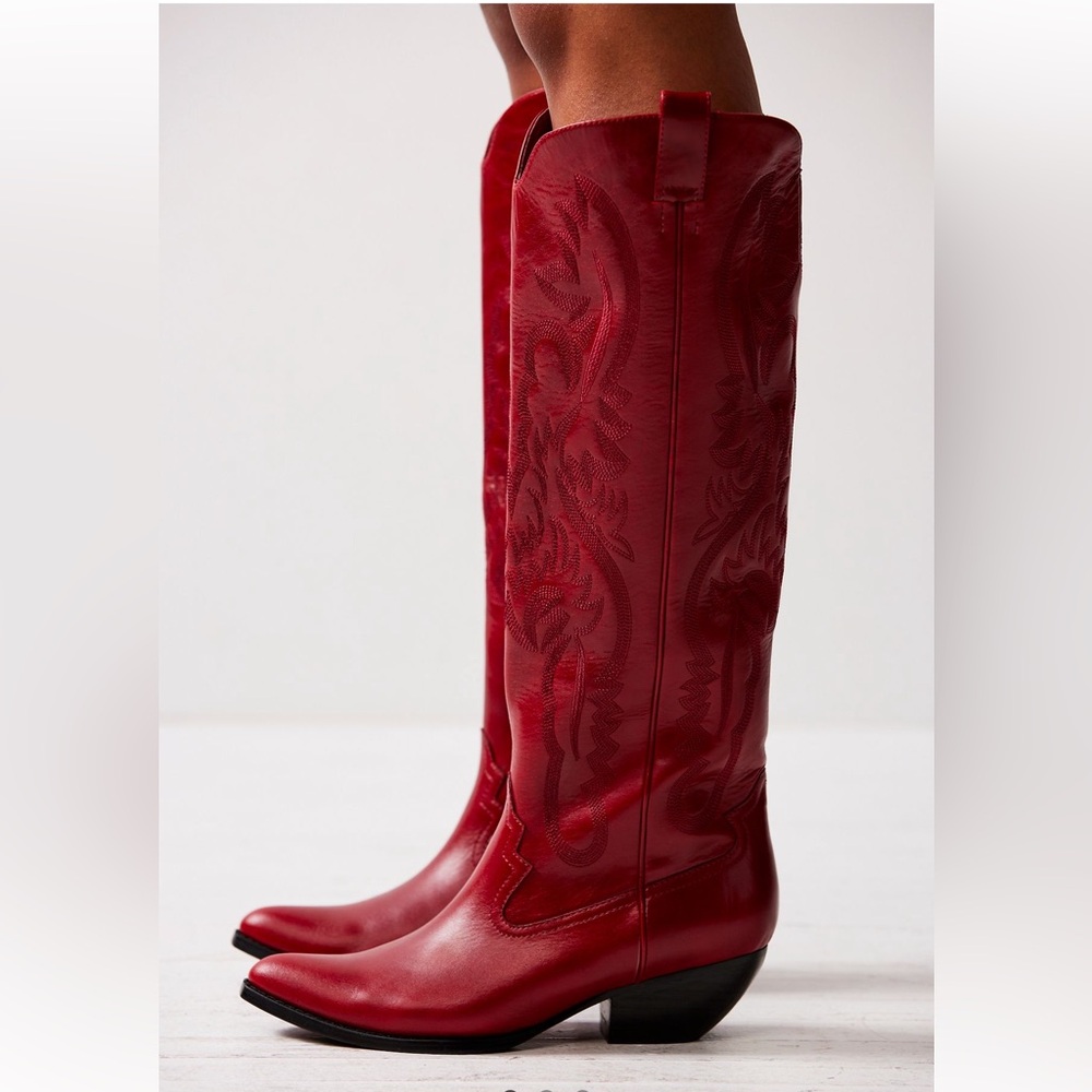 Jeffrey Campbell Red Heeled Boots